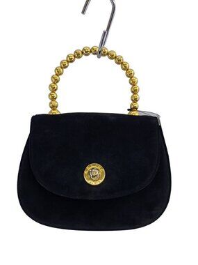 Celine Handbag Suede Black